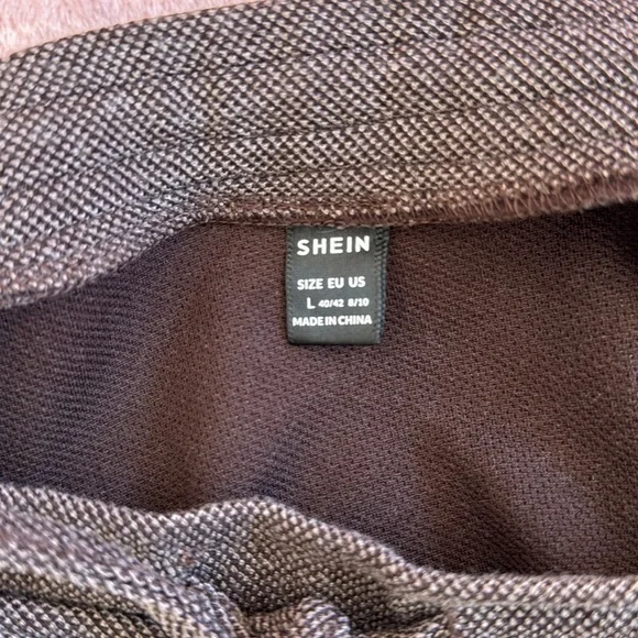 SHEIN women’s size large brown tube top and mini shirt. - Picture 6 of 8